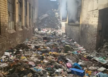 “Jozi hijacked building catches fire”