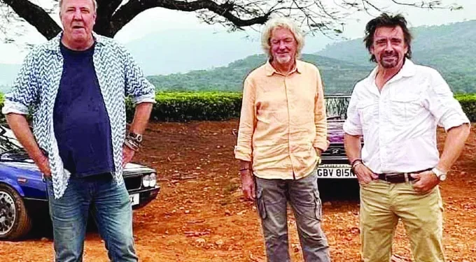 Top Gears Stars James May and Richard Hammond In Zimbabwe