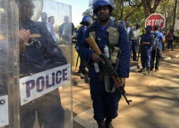 Man gunned down by armed police officer