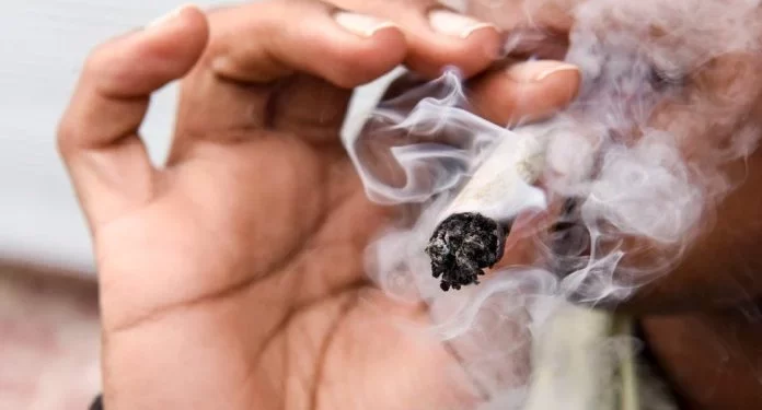 Police nabs five men smoking dagga