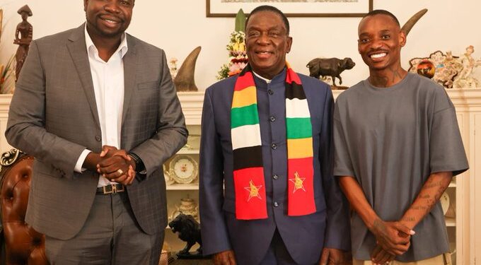 President Mnangagwa welcomes Khama  Billiat