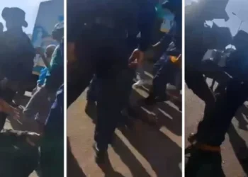 WATCH :Harare municipal police officers drag  female vendor on  tarred road