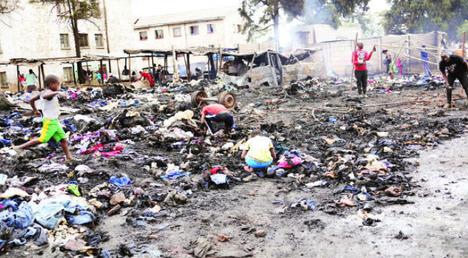 Mupedzanhamo cloakroom ravaged by fire