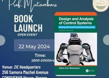 Arthur Mutambara to launch “Design & Analysis of Control Systems: Driving the 4IR” book