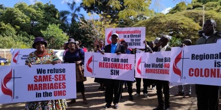 United Methodist Church in Harare pr0tests against newly approved homos3xuality law