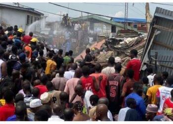 Mosque collapse claims one life, several remain trapped