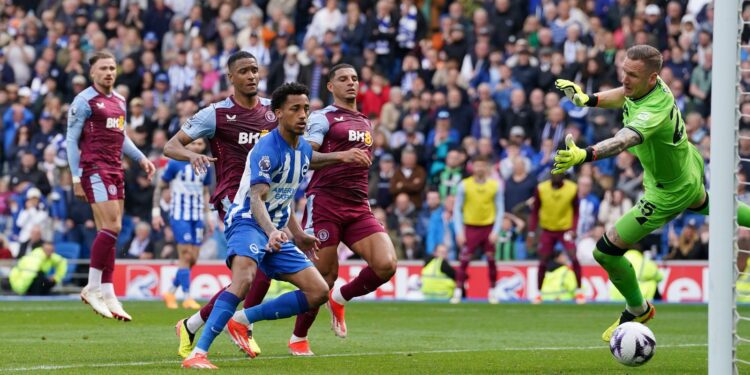Brighton crashes Aston Villa