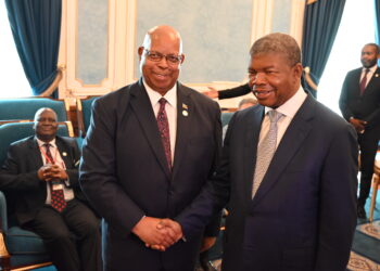 Mudenda pays courtesy call on Angolan President