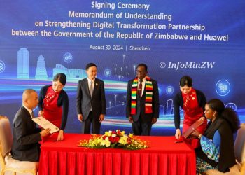 Zimbabwe, Huawei sign MOU
