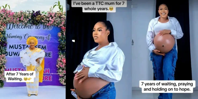 Woman welcomes twins after 7-years wait