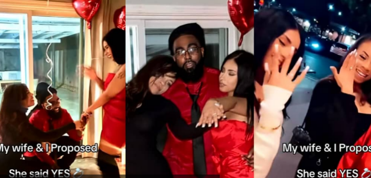 VIDEO: First wife accompanies husband to propose to side chick