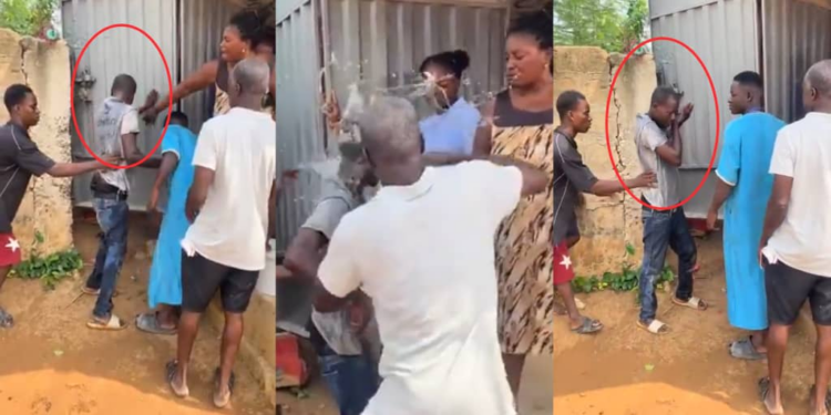 VIDEO: Parents storm school, beats teacher for eating child’s lunchbox contents