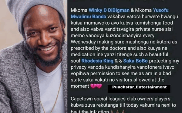 Winky D Covers Hospital Costs for Prince Ngoni Kelvin