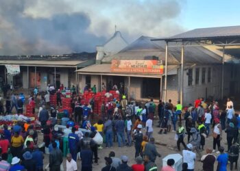 Fire Destroys XGX Mall in Harare CBD